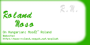 roland moso business card